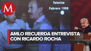 En memoria a Ricardo Rocha AMLO pide recordar entrevista que le hizo en 1996