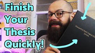 How to finish a PhD thesis quickly | 5 simple tips to write a thesis in two months!