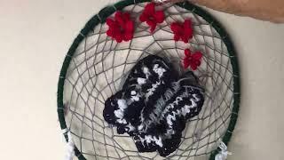 DIY super easy way to make a Dream catcher || Butterfly wall hanging Ideas || janani crochet & craft