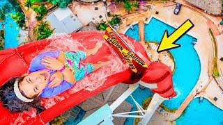 OVERCOMING Her FEARS at LARGEST WATERPARK in WORLD!! | Jancy Family