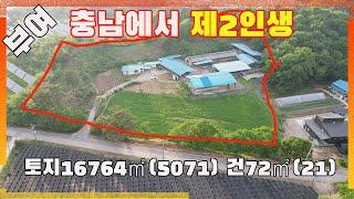 [물건번호3096]충남  부여군 세도면  은퇴 후 제2인생 시작 하기 좋은 " 반값 축사, 주택 매물 입니다,  수익 좋은 축사 입니다, 염소 목장 이나 한우목장 하시면 좋은 물건