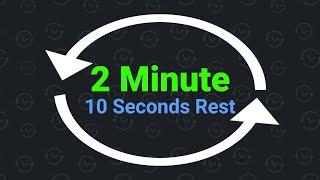 2 Minute Interval Timer with 10 Seconds Rest