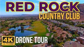 Red Rock Country Club 4k Drone Summerlin Neighborhood Tour