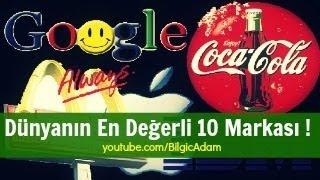 Dünyanın En Değerli 10 Markası !