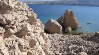 Island of Pag climbing site Stogaj above the famous Ručica beach