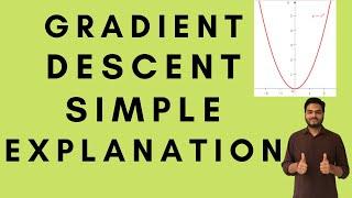 Gradient descent simple explanation|gradient descent machine learning|gradient descent algorithm