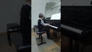 Джазовые секвенции.Jazz sequences. Roman Sher with Alexander  Rosenblatt at  the Gnessin 10 Y School