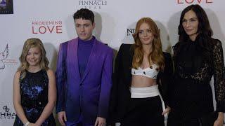 "Redeeming Love" Film Premiere Red Carpet with Tom Lewis, Abigail Cowen, Famke Janssen, Livi Birch