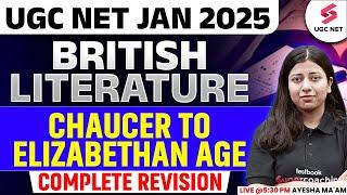 UGC NET English Literature Classes 2024 | Chaucer to Elizabethan Age By Ayesha Ma'am | UGC NET 2025