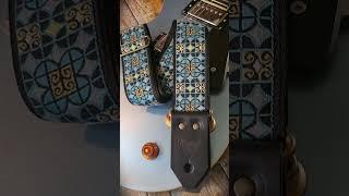 Bluebird Vintge Guitar Straps - Custom  Frampton Classic Blue #guitaraccessories #bluebirdstraps