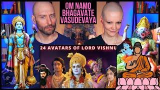 24 Avatars Of Vishnu REACTION by foreigners | Lord Vishnu History | Hindu God Reaction