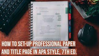 How to Format Professional Title Page in APA Style