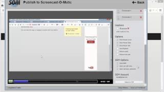Scrincast-O-Matic (4/5). Как создать скринкаст. Сохранение ролика в облаке сервиса