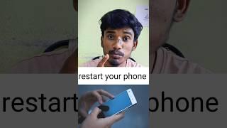 Restart your phone| hacks safe|techybros