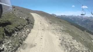 Monte Jafferau (ski-slope) on Yamaha XT660Z Ténéré