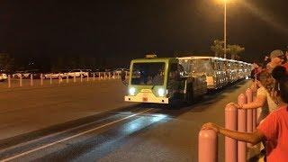 [4K] *NEW* 2017 Disney World Parking Lot Tram from Ursula Lot to TTC