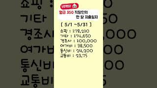 20대 초반에 1.4억 모은 직장인의 월급관리 (5월 지출)