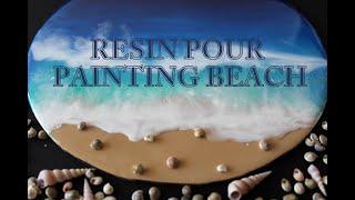 RESIN POUR PAINTING SEASCAPE