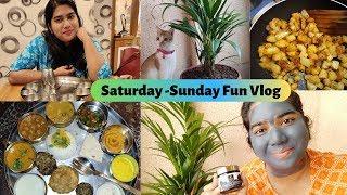 Saturday Sunday Fun || Getting New Plant || Affordable Thali || Self Pamper Session ||