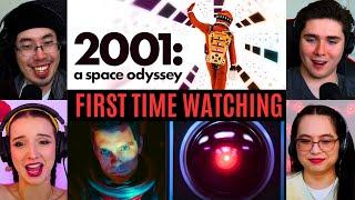 REACTING to *2001: A Space Odyssey* SO TRIPPY!! (First Time Watching) Sci-fi Movies