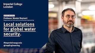 Local solutions for global water security