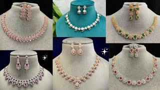 Beautiful Diamond Necklace collections Elegant & Stylish New Designs Photos !