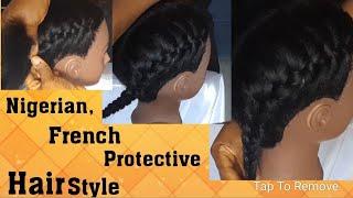 HOW TO DO YORUBA WEAVING || Nigerian protective hairstyle ||French braids... #beginners #tutorial