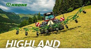 KRONE Highland – Professionelle Grünfuttererntetechnik für den Steilhang