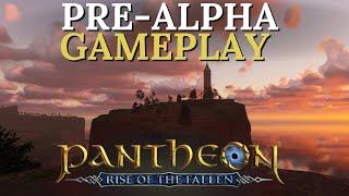 Pantheon: Rise of the Fallen -February 2023 Pre-Alpha Gameplay - Grouped Combat, Climbing, Exploring