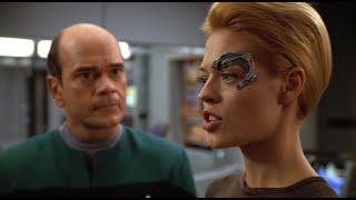 Seven of Nine gossips with the Doctor | HD Upscaling | Video Enhance AI