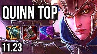 QUINN vs YONE (TOP) | Rank 1 Quinn, Legendary, 11/2/2 | TR Master | 11.23