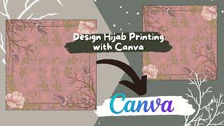 Cara Desain Hijab Printing di Canva | Digital Illustration #fashion #illustration #canva  #art