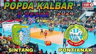 Live voli, 8 besar popda kalbar 2024 | SINTANG vs PONTIANAK