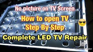 How To Fix LG TV 47LB 55LF 55LB NO BACKLIGHT ‼️ How To Open TV ‼️ LED voltage Test Troubleshoot TV