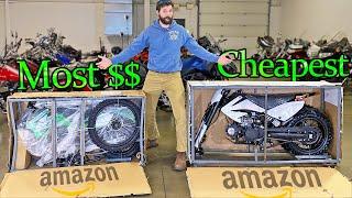 I BOUGHT the CHEAPEST and MOST EXPENSIVE Dirt Bikes on Amazon