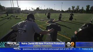 Notre Dame HS Taking Great Measures to Keep Athletes Safe