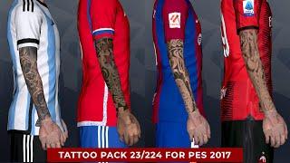 TATTOO PACK 2024 FOR PES 2017