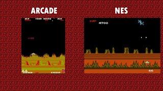 Arcade Vs NES - Exerion