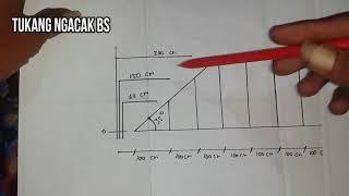 cara mengukur kuda-kuda penggal/trapesium baja ringan