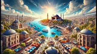 Flying Over Istanbul: 4K Drone Footage Set to Traditional Turkish Rhythms