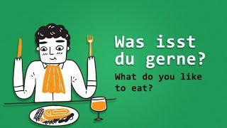 German vocabulary practice for beginners A1.1 - Lesson 3.13 Ich trinke gerne…Ich esse gerne…