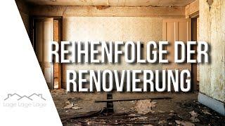 Reihenfolge der Gewerke bei der Renovierung/Sanierung im Innenraum