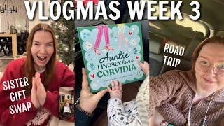 VLOGMAS | wrapping presents, sister gift exchange & holiday travels