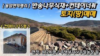 [성주토지매매] 반송나무 식재+컨테이너有 주말농장/주택부지 추천드리는 토지 매매합니다⭐️