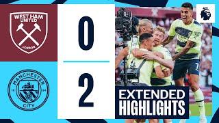 EXTENDED HIGHLIGHTS | West Ham 0-2 Man City | Haaland scores two goals!
