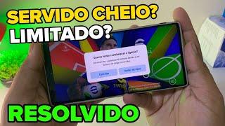 EFOOTBALL: O ACESSO ESTÁ LIMITADO DEVIDO A UM EXCESSO DE CARGA NO SERVIDOR (VEJA COMO RESOLVER)