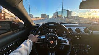 MUSTANG GT SUNSET POV DRIVE