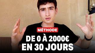 Comment gagner sa vie sur le web en 30 jours