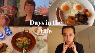 【Daily vlog】Skin care at night, What I eat for 2 days, time spent with family‍‍‍