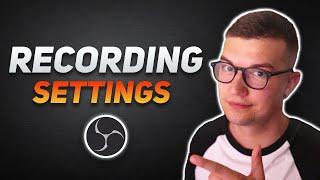 BEST OBS Recording SETTINGS 2024 (NO LAG)